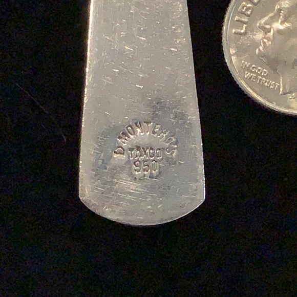 Sterling and turquoise Pendant - Picture 3 of 3